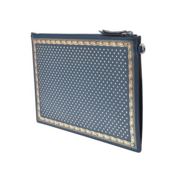 GUCCI GUCCY Green Calf Clutch Bag - Picture 2 of 12